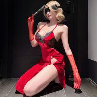 Pure-Yet-Sensual Lingerie Set - Modest Elegance Qipao-Inspired Sleepwear & Cosplay Bodysuit