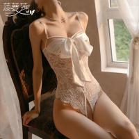 Seductive Lace Cami Sleepwear for Women – Sexy Open-Crotch Adjustable Strap Nightdress with Lift Effect thumbnail