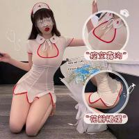 Pure & Tempting Nurse Costume Set - Sexy Lingerie Cosplay Outfit for Couples Role Play thumbnail