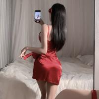 Pure & Playful Lace Chemise Nightgown - Seductive Sleepwear for Women, Naughty Lingerie Dress with Adjustable Straps thumbnail