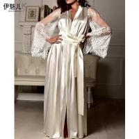 Sexy European-Style Ice-Silk Look Plus Size Sleep Dress – Wholesale Direct from Manufacturer thumbnail