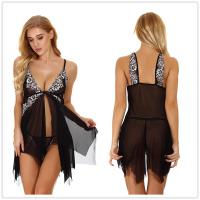 Lace Trim Camisole Sleep Set for Women – Sexy Plus Size Matching Nightwear, Adjustable Strap Pajamas thumbnail