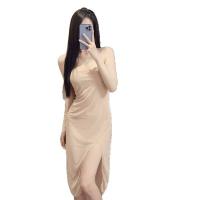 Women's Sexy Sheer Lace Sleep Dress - Transparent Mesh Long Nightgown for Romantic Lingerie Moments thumbnail