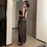 Sexy High-Slit Beach Cover Up Dress Set – Bikini Cover Up, Swimwear Sundress & Sun Protection Layer for Women thumbnail