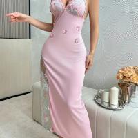 Butterfly Embroidery Lingerie Sleep Dress - Sexy Sheer Mesh Floral Nightgown with Bow Detail,European and American Style thumbnail