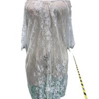 Women's Sexy Lace Sheer Nightgown - Elegant Transparent Mesh Sleep Dress for Adults thumbnail
