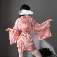 Japanese-Inspired Sexy Lingerie Set – Sheer Kimono-Style Sleepwear & Uniform Outfit, Plus Size Temptation Ensemble thumbnail