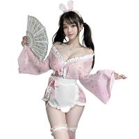 Xianyi Women's No-Remove Bunny Girl Lingerie Set - Cute Pure-Delight Japanese-Inspired Kimono Style Outfit thumbnail