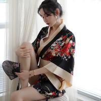 Japanese Kimono Style Lingerie Set - Seductive & Playful Role Play Outfit, One-Piece Costume for Adults thumbnail