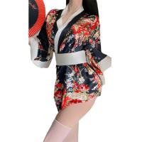 Pure & Tempting Japanese Kimono Lingerie Set - Sexy Yukata-Inspired Costume Outfit for Role Play thumbnail