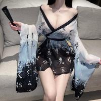 Sexy Hanfu Lingerie Set - Japanese-Inspired Erotic Costume for Role Play & At-Home Wear thumbnail