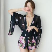 Japanese Kimono Lingerie Set - Sexy Women's Costume Outfit for Cosplay, Stage Performance & Role Play thumbnail