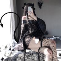 Oshilin Japanese Lace Kimono Lingerie Set - Sexy Cosplay Maid Costume for Role Play thumbnail
