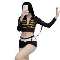 Yimenglan Sexy Air Hostess & Police Uniform Lingerie Set – Hot Role Play Costume for Nightclub & Passionate Nights thumbnail