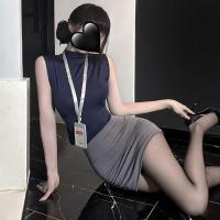 Seductive OL Uniform-Inspired Christmas Lingerie Set-Abstinence Style Office Chic Erotic Outfit for Women thumbnail