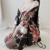Japanese Kimono Lingerie Set - Sexy Cute Role Play Costume for Women, Seductive Uniform Outfit thumbnail