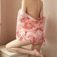 Dorothy Plus Size Japanese Vintage Kimono Lingerie - Sheer Sleeve Sexy Corset Costume thumbnail