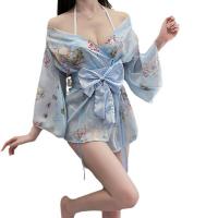 Seductive Kimono-Style Lingerie Set - No-Remove Tease Outfit for Date Night & Bedroom Passion thumbnail