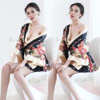 Japanese Kimono-Style Sexy Lingerie Robe - Playful Adult Costume Sleepwear for Women thumbnail
