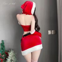 Xianyi Sexy Christmas Lingerie Set - Playful Split Costume, Bodycon Skirt & Streamer Outfit for New Year thumbnail
