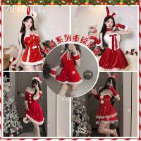 Sexy Christmas Bunny Girl Costume Set - Festive Erotic Lingerie Outfit for New Year's Eve & Holiday Parties thumbnail