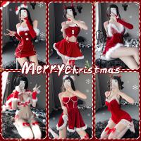 Mannyan New Year Lingerie Set - Pure & Tempting Sleep Dress, Sexy Uniform Style Christmas Costume Kit thumbnail