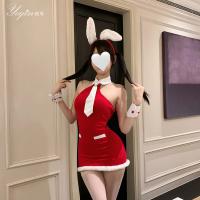 Yeqin Sexy Christmas Bodycon Dress - Pure Temptation Holiday Lingerie Outfit for New Year Date Nights thumbnail