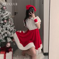 Ziqu New Year Christmas Lingerie Set - Sexy Cute Fuzzy Bodysuit & Matching Outfit for Holiday Parties thumbnail