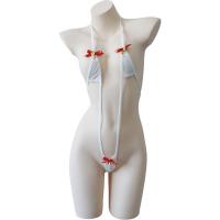 Christmas Naughty Lace Bodysuit - Adjustable Sexy Thong Set with Bells & Bow, Holiday Lingerie Sleepwear thumbnail