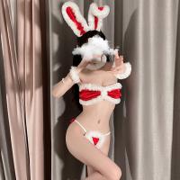 Christmas Bunny Costume for Women - Sexy Holiday Lingerie Set, Naughty Santa Outfit & Festive Roleplay Attire thumbnail