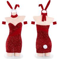 New Year & Christmas Lingerie Dress - Sexy Yet Sweet Suspender Mini Dress for Valentine's Day Date Night Outfit thumbnail
