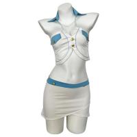 Romantic Airline-Style Sexy Bodysuit - Shoulder-Baring Flight Attendant Dress for Date Night thumbnail