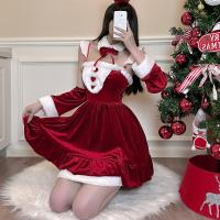 Golden Night Sexy Lingerie Set for Plus Size Women - Christmas, Halloween & New Year Costume Outfit