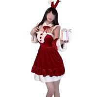 Golden Night Sexy Lingerie Set for Plus Size Women - Christmas, Halloween & New Year Costume Outfit thumbnail