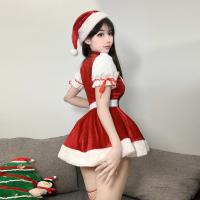 Velvet Christmas Lingerie Set - Sexy Role Play Sleep Dress & Holiday Costume Outfit for Women thumbnail
