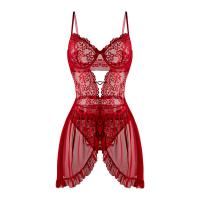 ManYan New Year Lingerie Dress - Sexy Sheer Lace Slip Dress with Cut-Out Details & Sensual Silhouette thumbnail