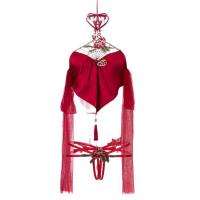 Manyan Pure & Alluring Chinese-Style Halter Bodice Set - Sexy Date Night Lingerie Sleepwear for New Year thumbnail