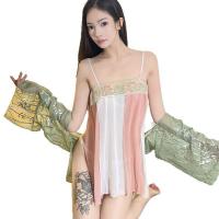 Chinese New Year Lingerie Set - Sheer Silk Qipao Sleep Dress, Seductive Vintage-Inspired Bedroom Wear thumbnail