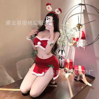 Christmas Lingerie Set - Sexy Santa Role Play Costume in Red for Holiday & New Year Eve thumbnail