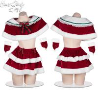 Christmas Sexy Lingerie Set for Small Bust - Sweet & Seductive Holiday Sleepwear Outfit for Women thumbnail