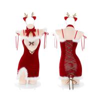 Sexy Christmas Lingerie Set for Women - Festive Reindeer-Themed Sleepwear & Party Outfit thumbnail