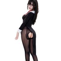 QQNY Aesthetic Modest-Sexy Split-Back No-Remove Dress Set – Pure Temptation Lingerie Ensemble thumbnail