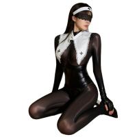Genuine Cloud Sensual Open-Crotch Sleepwear Set - 2026 Cosplay Nun Costume for Women thumbnail