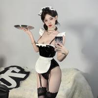 Guiyun QQNY Sweet-Spicy Anime Maid Costume - PVC Bodysuit & Sexy Chef Roleplay Outfit thumbnail