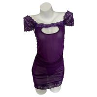 Sensual Lace Mesh See-Through Bodycon Nightclub Skirt Set - Cutout Corset Mini Dress Outfit 8367 thumbnail