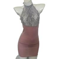 Qingruohan Transparent Sheer Lingerie Set – Hook-Neck Seductive Bodycon Nightclub Outfit & Sexy Sleep Dress thumbnail
