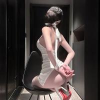 Chao Mu Sexy Secretary Costume Set - Seductive Lingerie Outfit with Bodycon Mini Skirt for Playful Elegance thumbnail