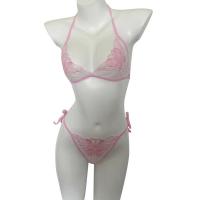 Qingruohan Sexy Lace Sheer Bra Set - Pure & Tempting No-Remove Uniform Outfit for Women thumbnail