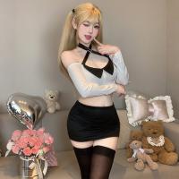 Qingruohan Sexy Lingerie Set - Pure & Tempting Bodycon Dress, No-Remove Secretary Uniform Sleepwear Outfit thumbnail