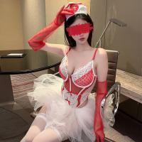 Sexy Nurse Costume for Women - Lacy Role Play Outfit for Halloween, Cosplay & Boudoir Photography thumbnail